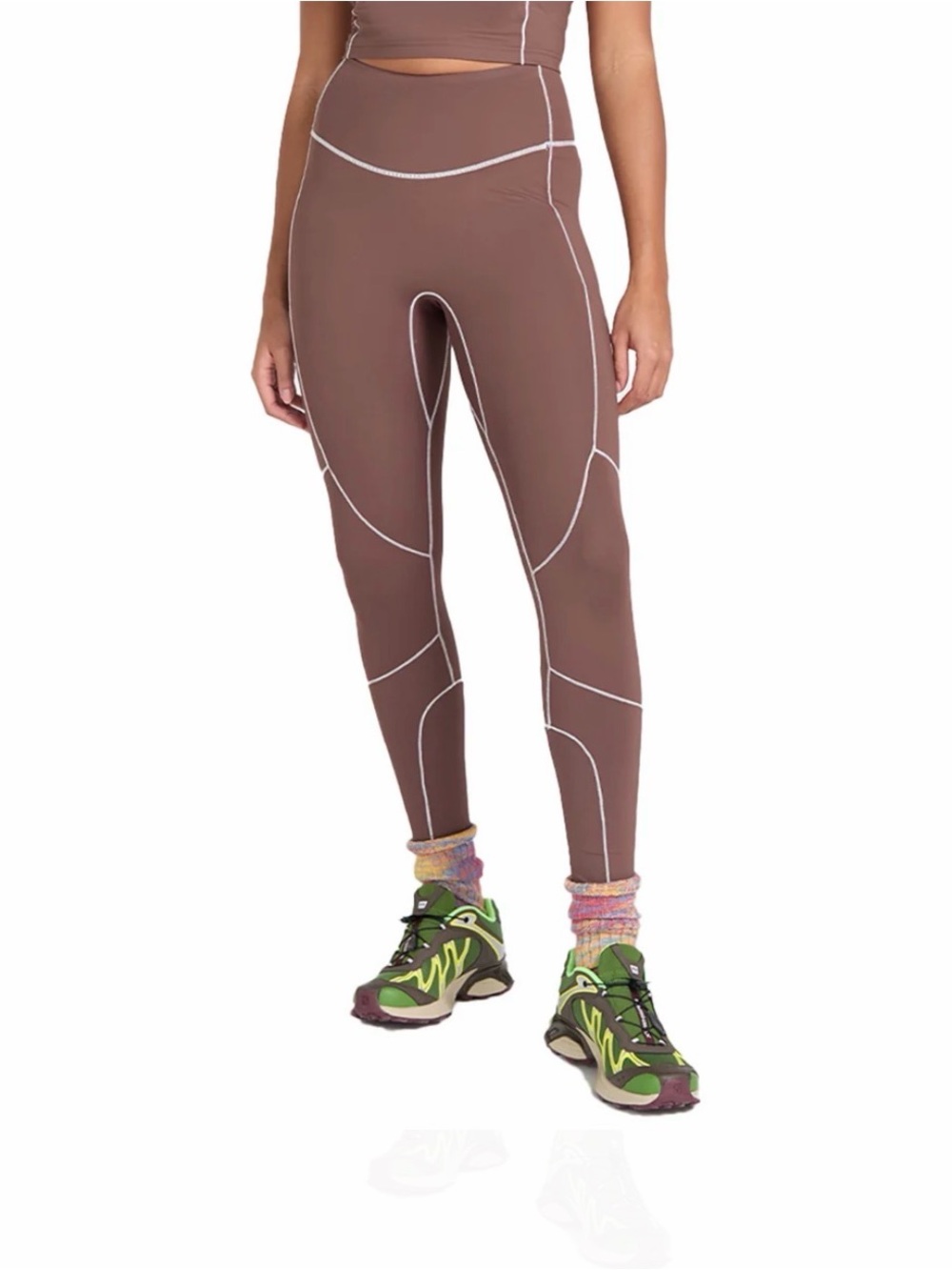 SENIQ Off Grid Legging in Cabin Brown Size Large